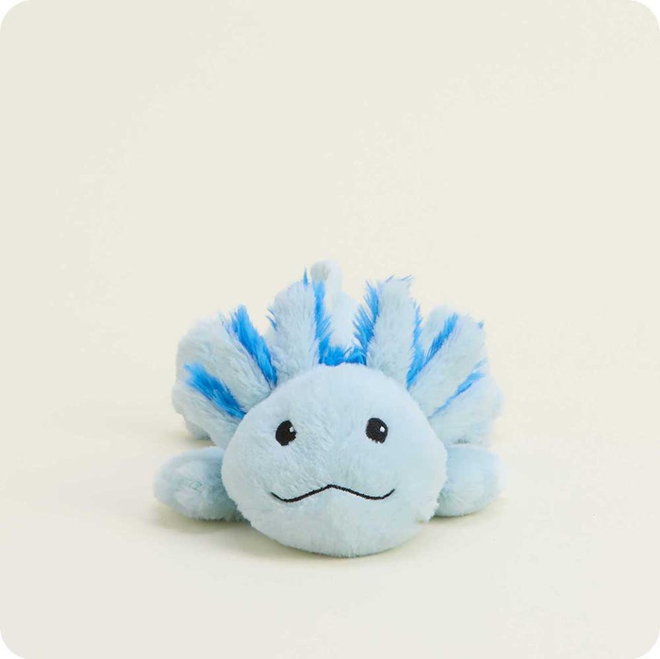 Blue Axolotl Warmies Junior