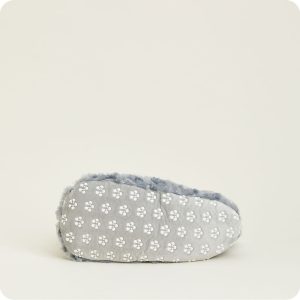 Curly Gray Slippers Warmies®