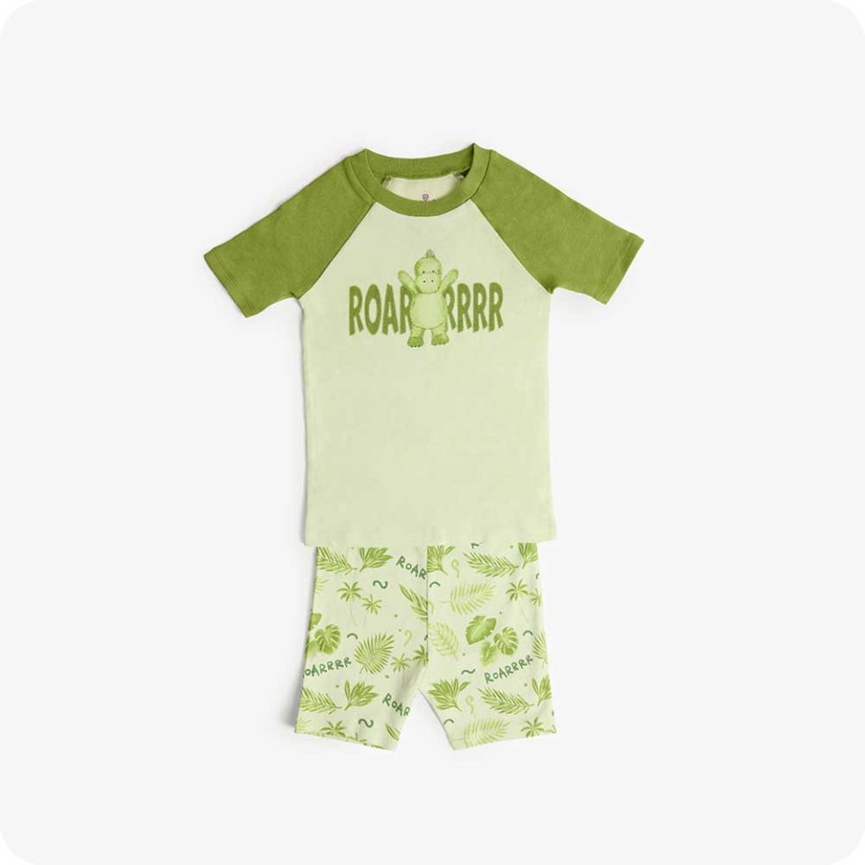 Dinosaur Shorties Pajamas